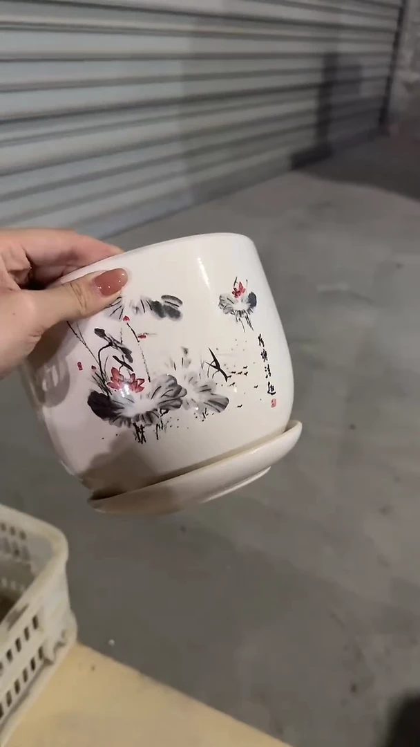 高温陶瓷花盆+E66