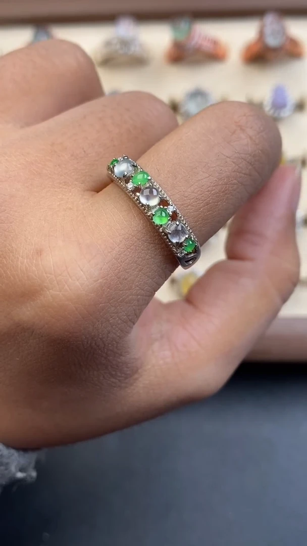 银S925镶嵌定制翡翠6767969