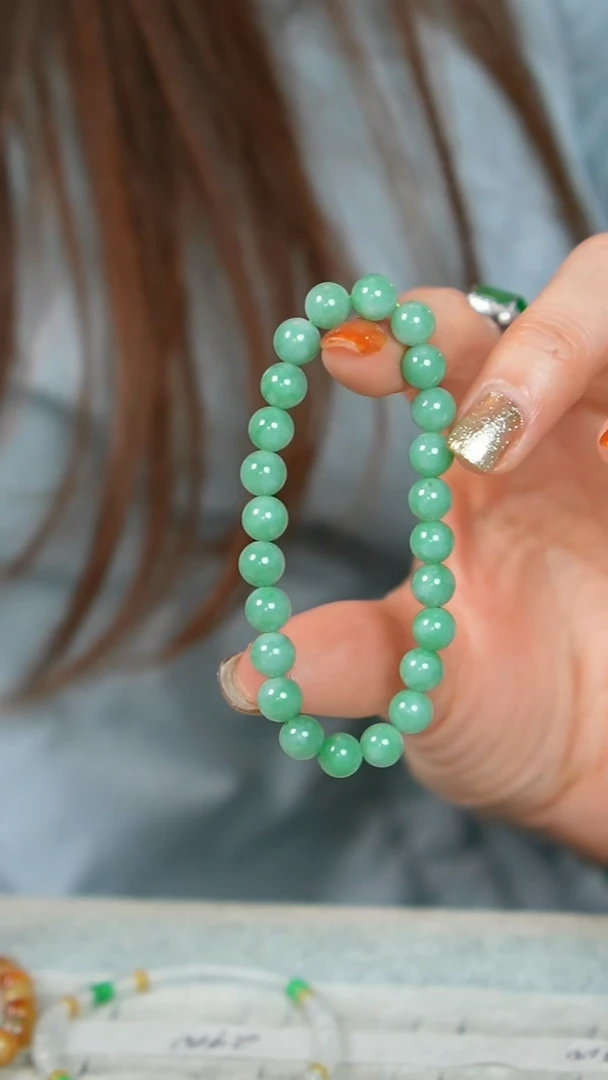 【闪购商品】翡翠手串未镶嵌64号-珠串/姿/3