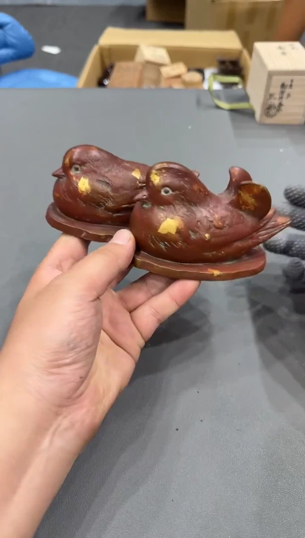 瓷片白*兔小四孤品收藏中古品