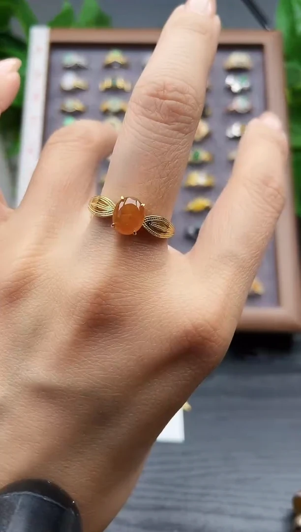 银S925镶嵌戒指翡翠12