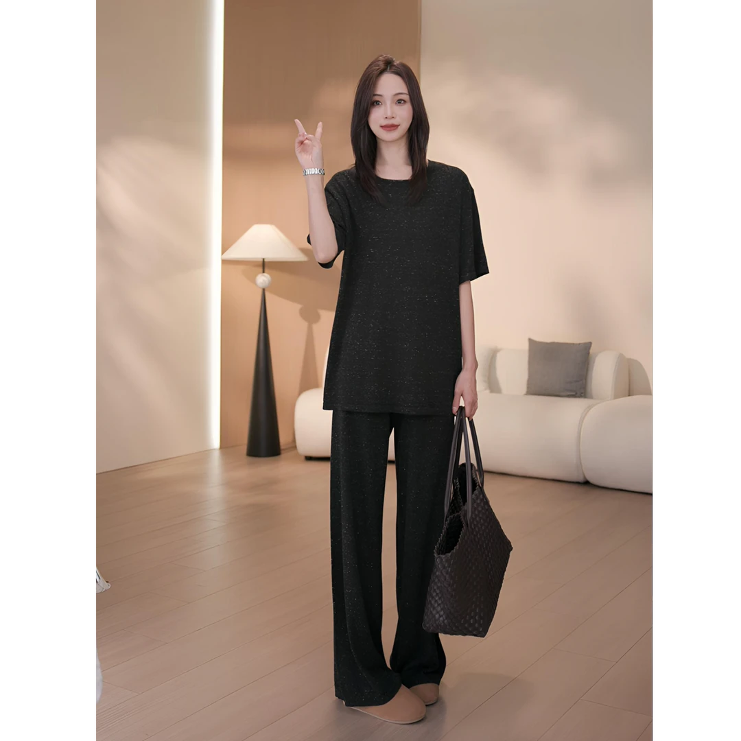 [清凉T]2025百搭基础圆领休闲短袖T恤女JSQ345