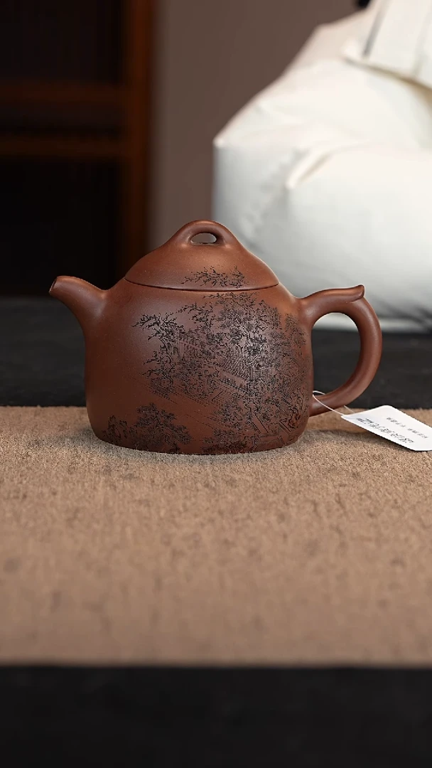 【闪购商品】紫砂茶壶老紫泥秦权