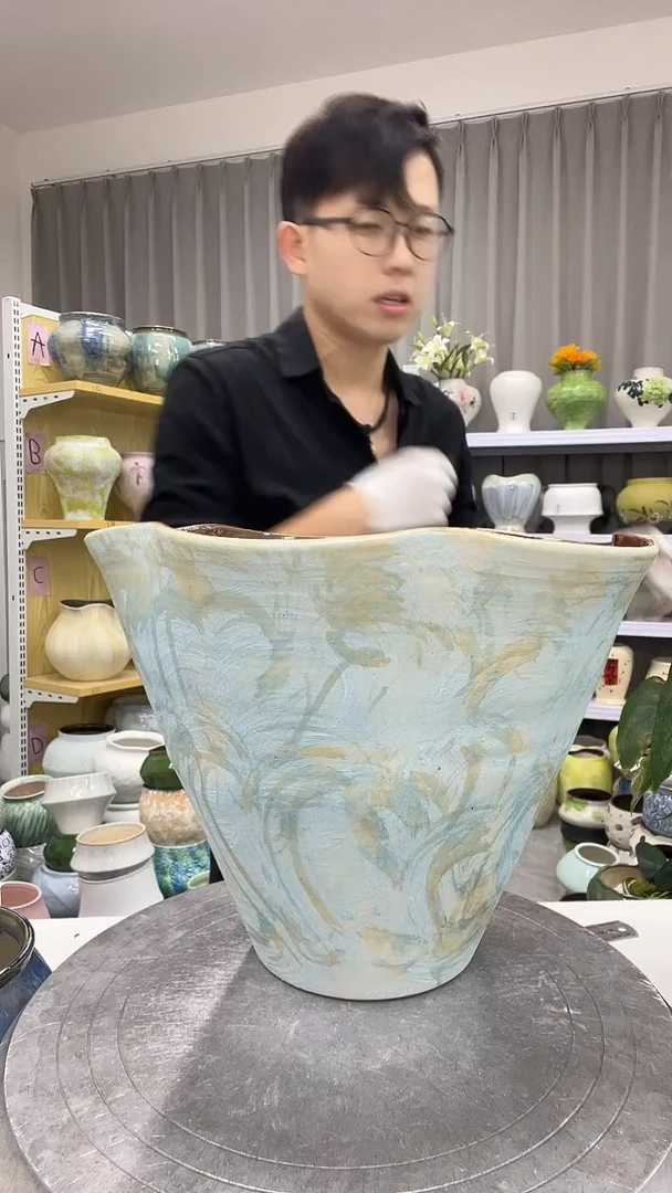 【10.8号】陶瓷花盆直播链接  高：  21   口：26