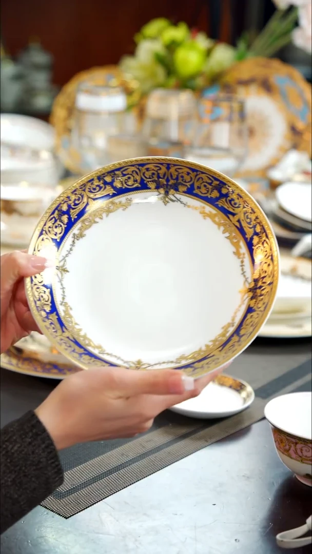 瓷片8英寸菜盘1个