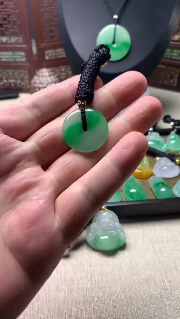 颈饰未镶嵌翡翠所见即所得，一图一物