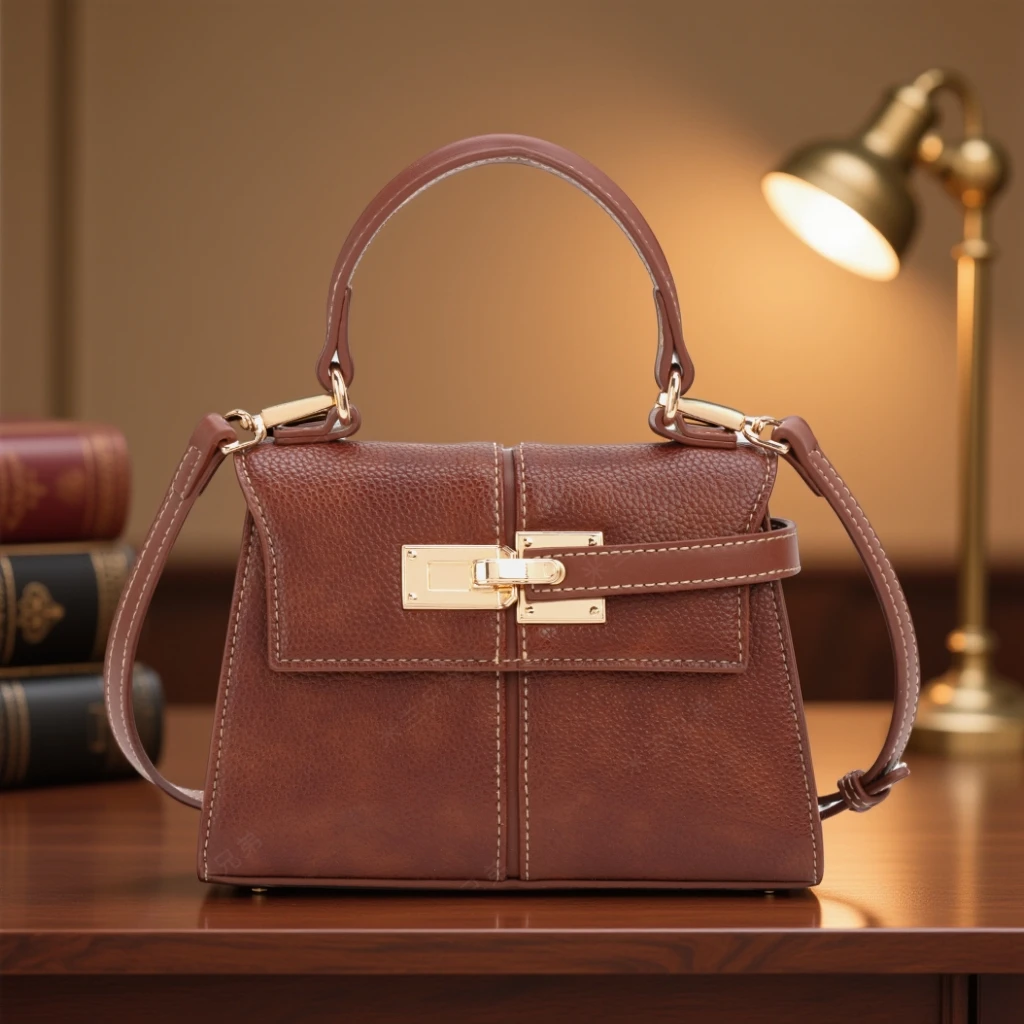 【米兰兄弟】手拎包设计款女包小凯莉斜挎单肩百搭质感淑女包25526