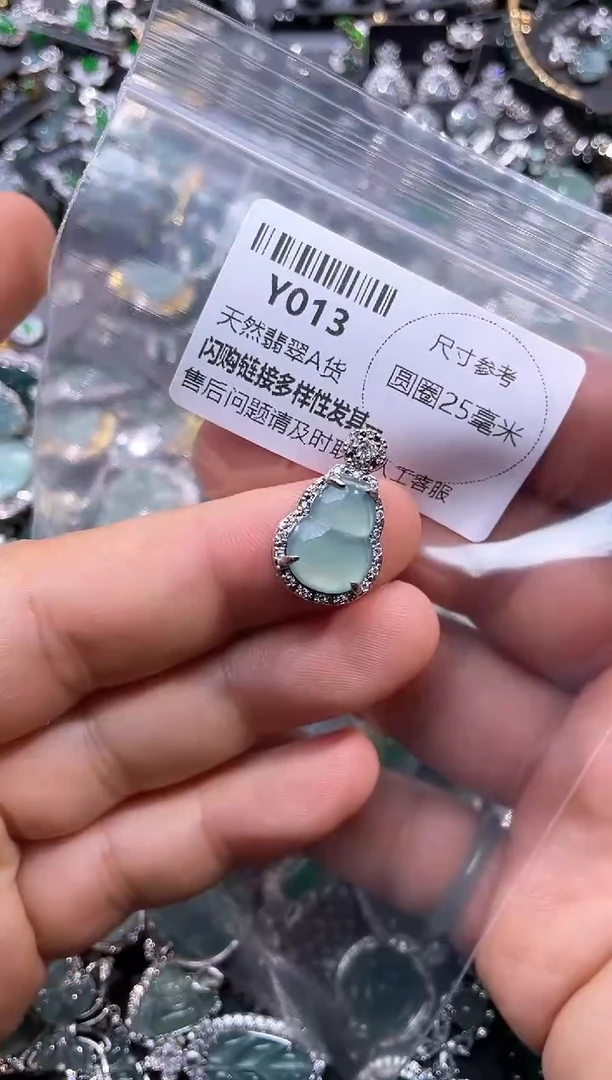 【闪购商品】翡翠颈饰未镶嵌Y013吊坠