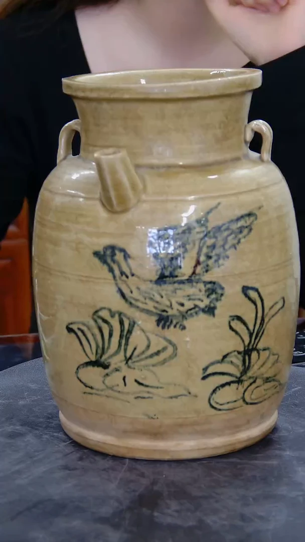 瓶长沙窑花鸟纹执壶#778#
