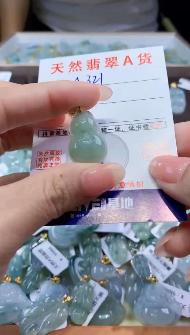 颈饰未镶嵌翡翠天然翡翠A货挂件
