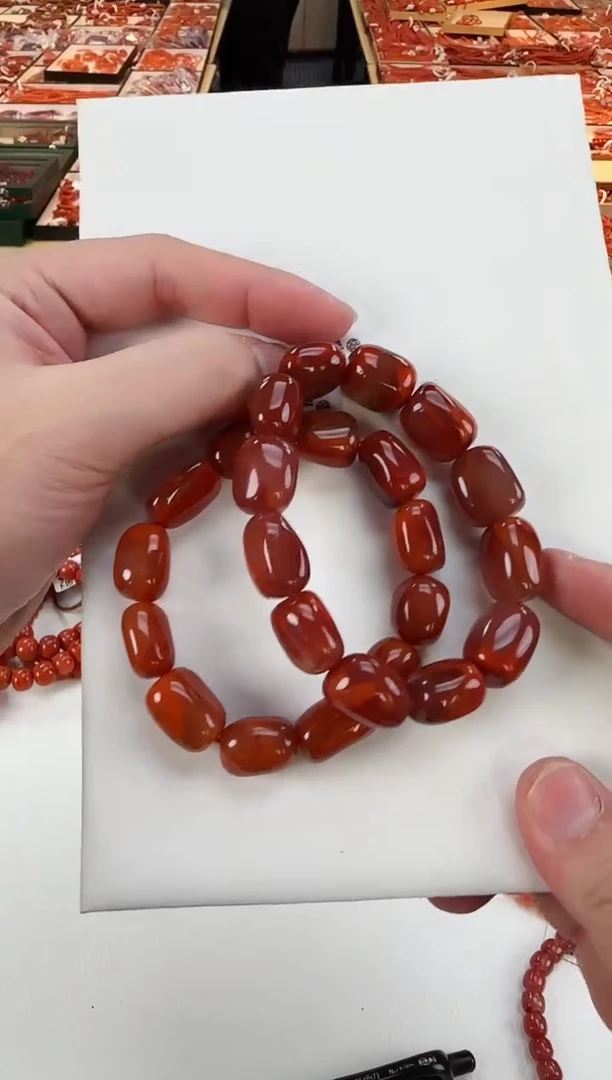 【闪购商品】南红玛瑙瓦西随型手串未镶嵌（多样式发其一）