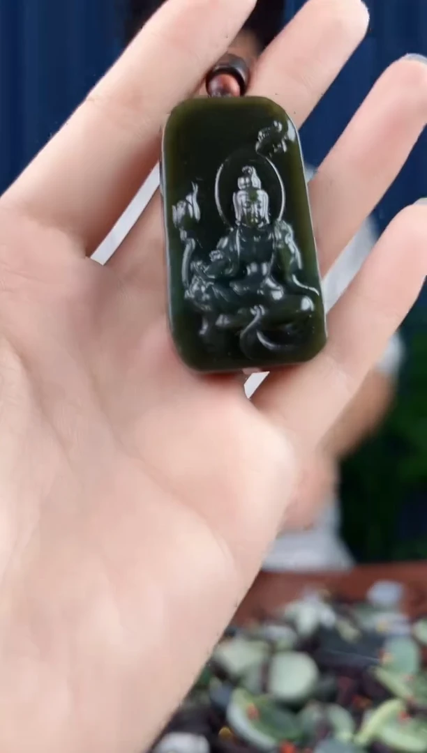 未镶嵌和田玉挂件拍一发一，