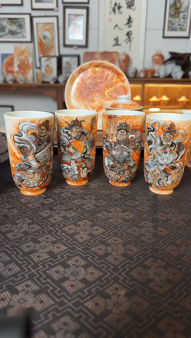 金**煌泛红四大天王套组