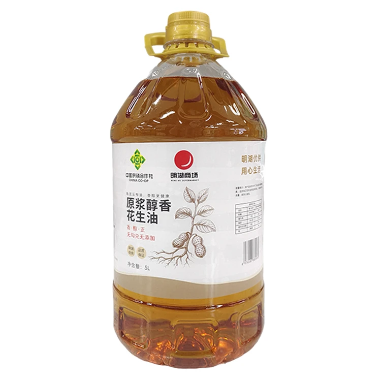 明湖原浆醇香花生油5L
