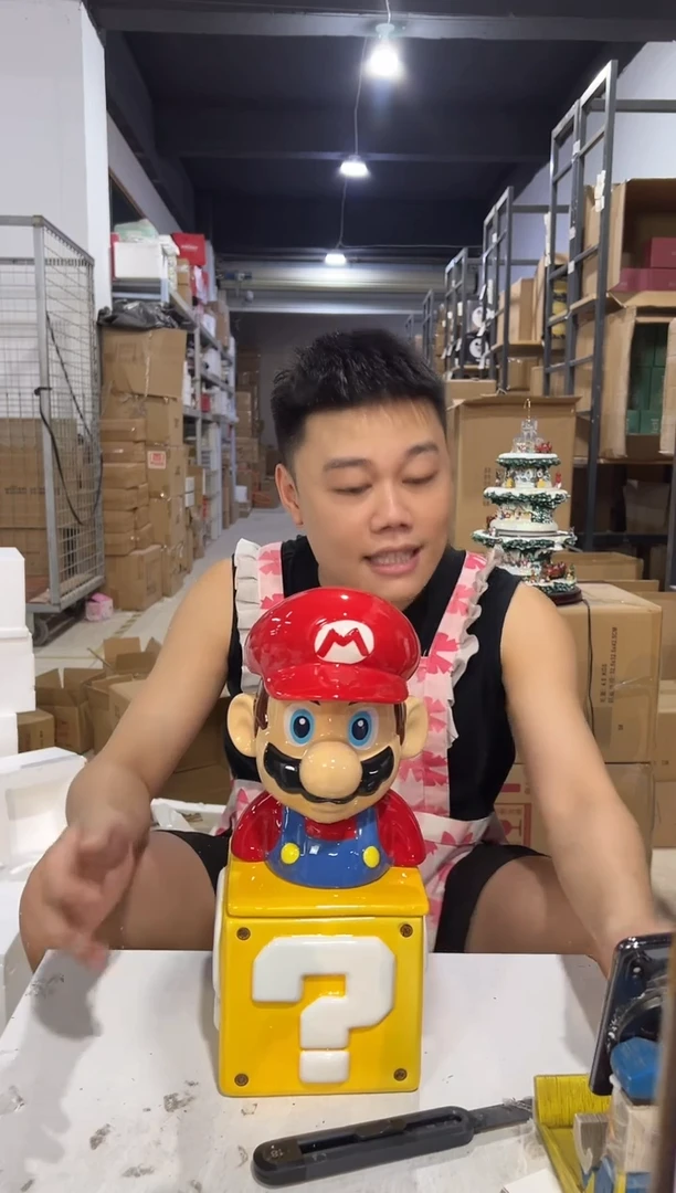 瓷片马里奥问号罐套组