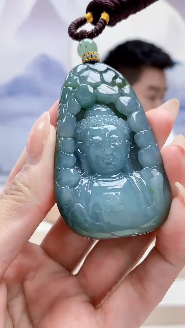 未镶嵌定制翡翠5028MM-毛货挂件84