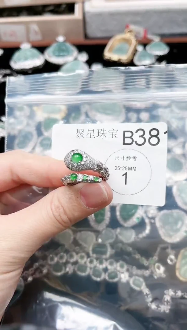 【闪购商品】翡翠颈饰未镶嵌381赠皮绳