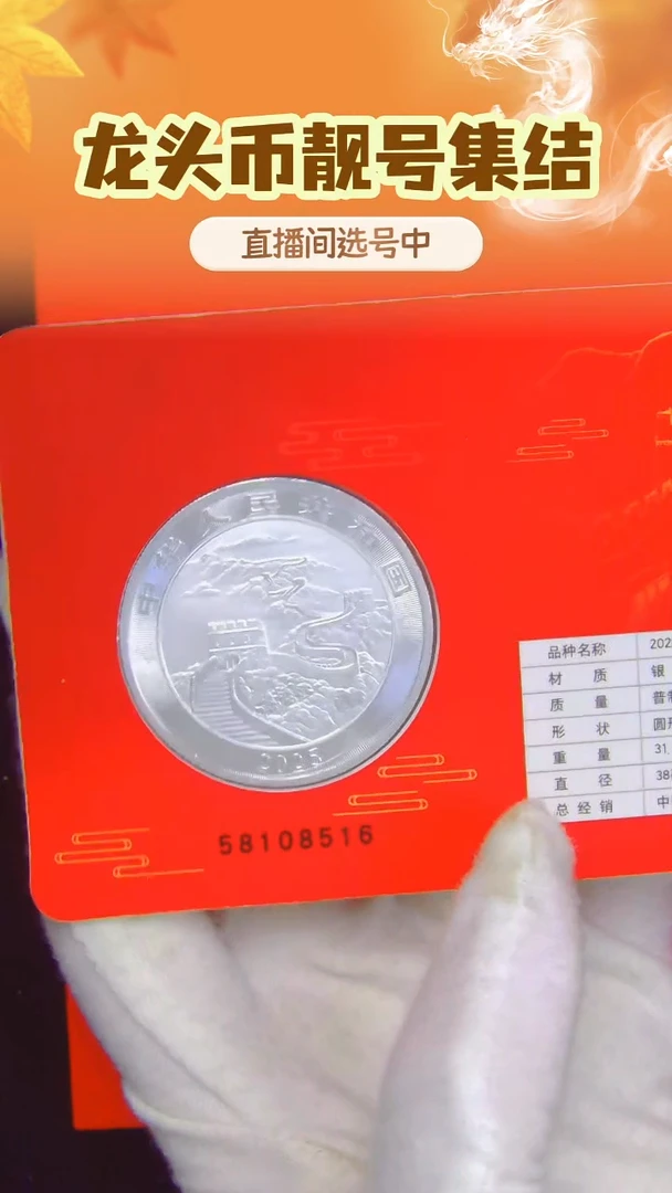 纯银中国龙银币58108516