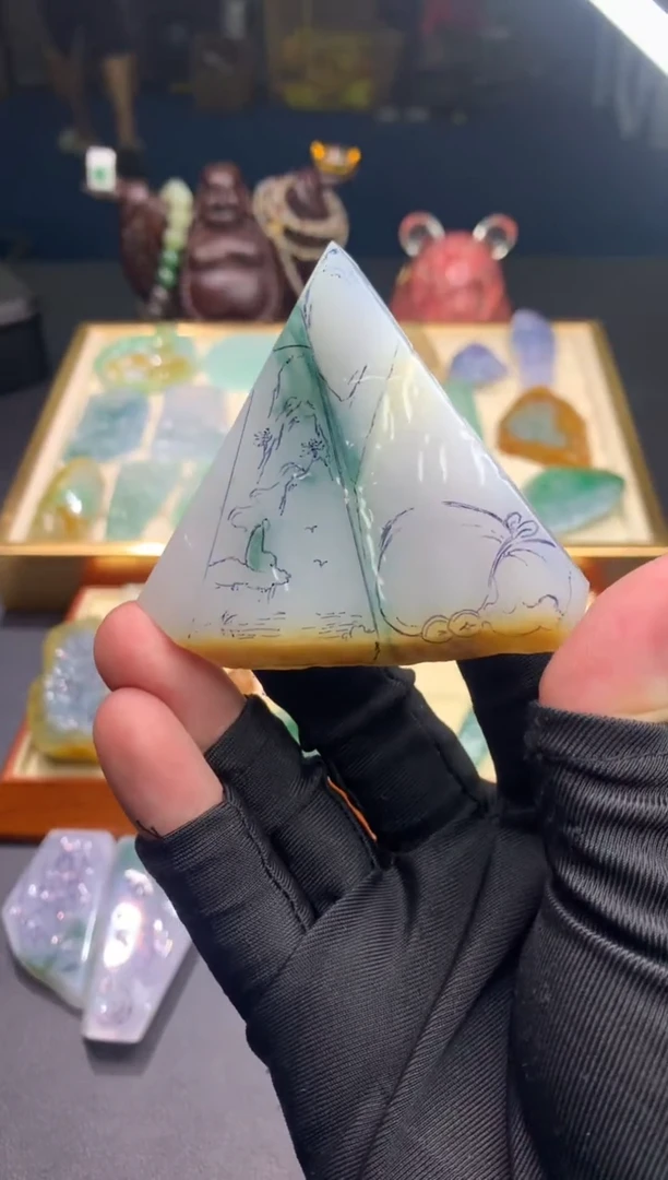 未镶嵌定制翡翠天然翡翠裸石（包工）
