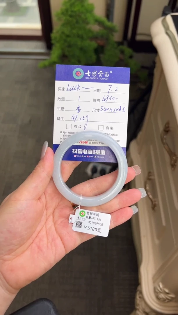 翡翠手镯未镶嵌L***Y蓝色