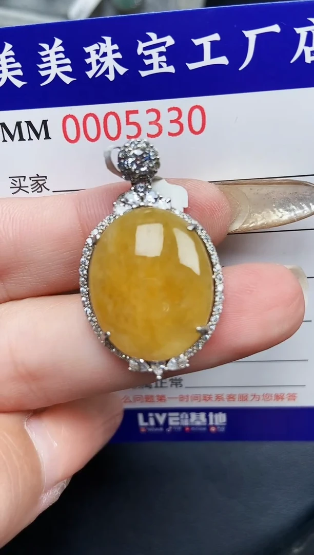 【闪购商品】翡翠颈饰银S925镶嵌5330