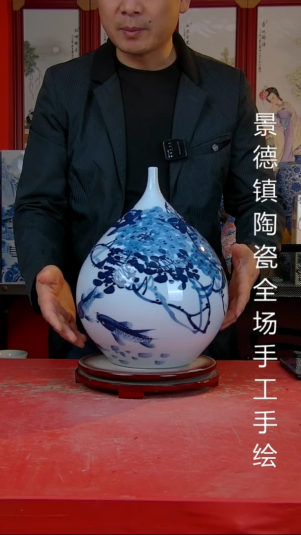 摆件景德镇陶瓷 全场手工手绘