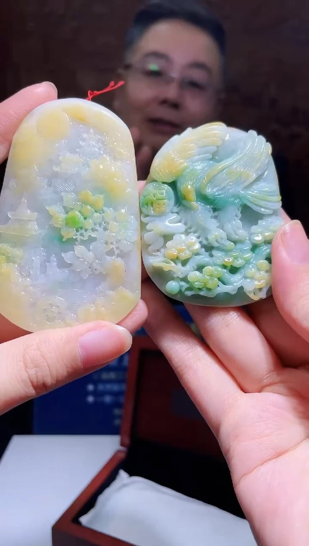 【闪购商品】翡翠颈饰未镶嵌两件M-@@KJZC012466