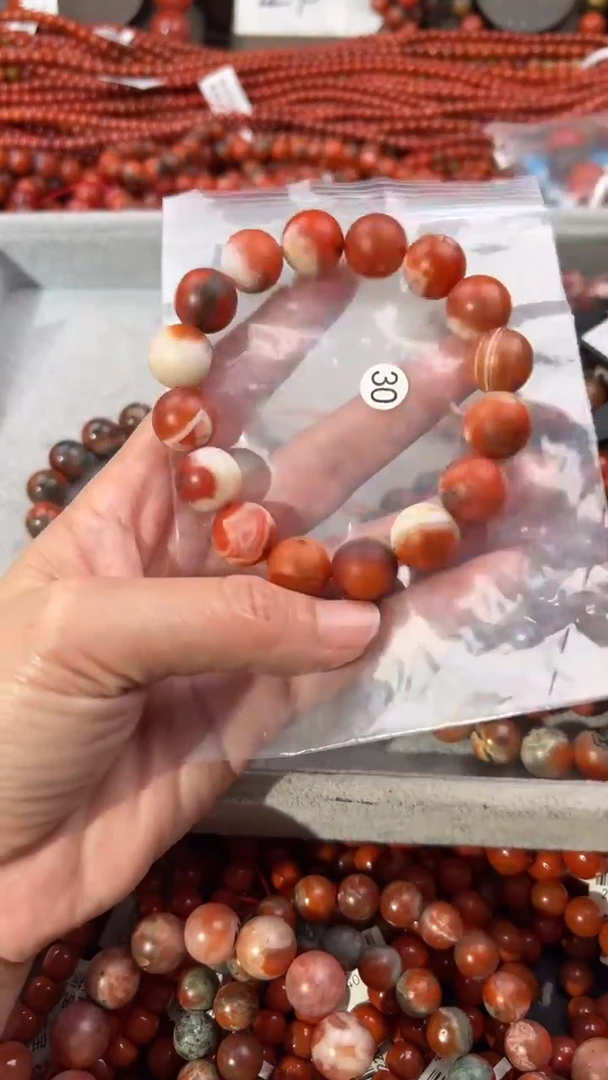 南红玛瑙手串未镶嵌14