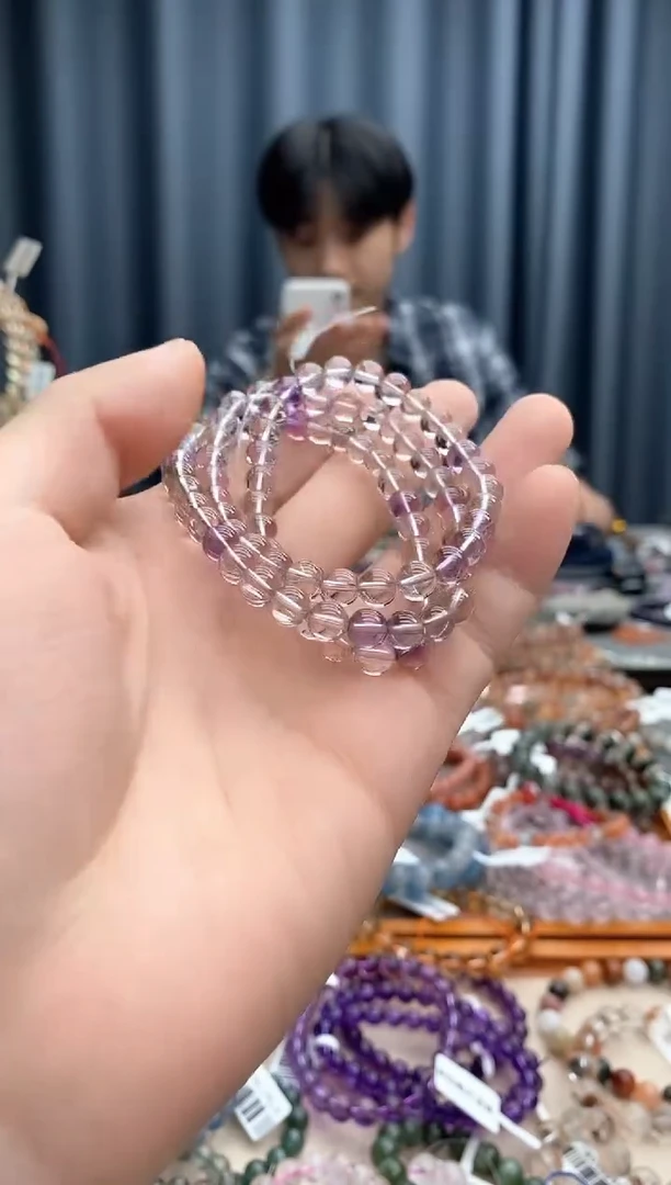 水晶手链未镶嵌紫黄晶