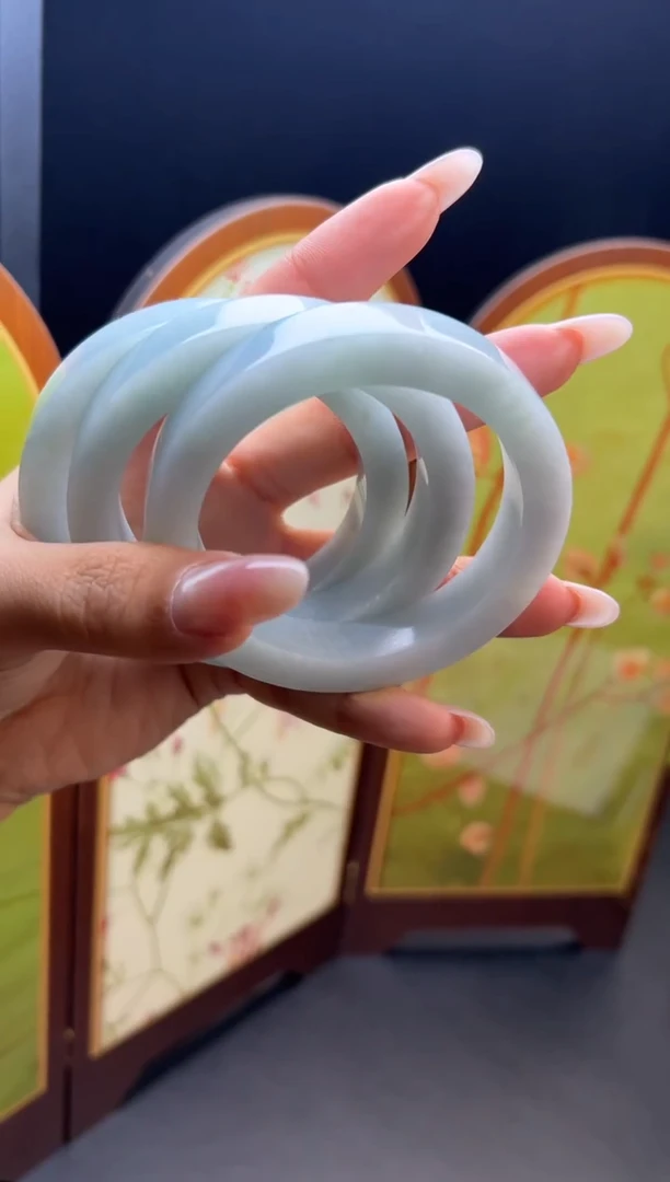 未镶嵌手镯定制翡翠手镯5562-多样性发一