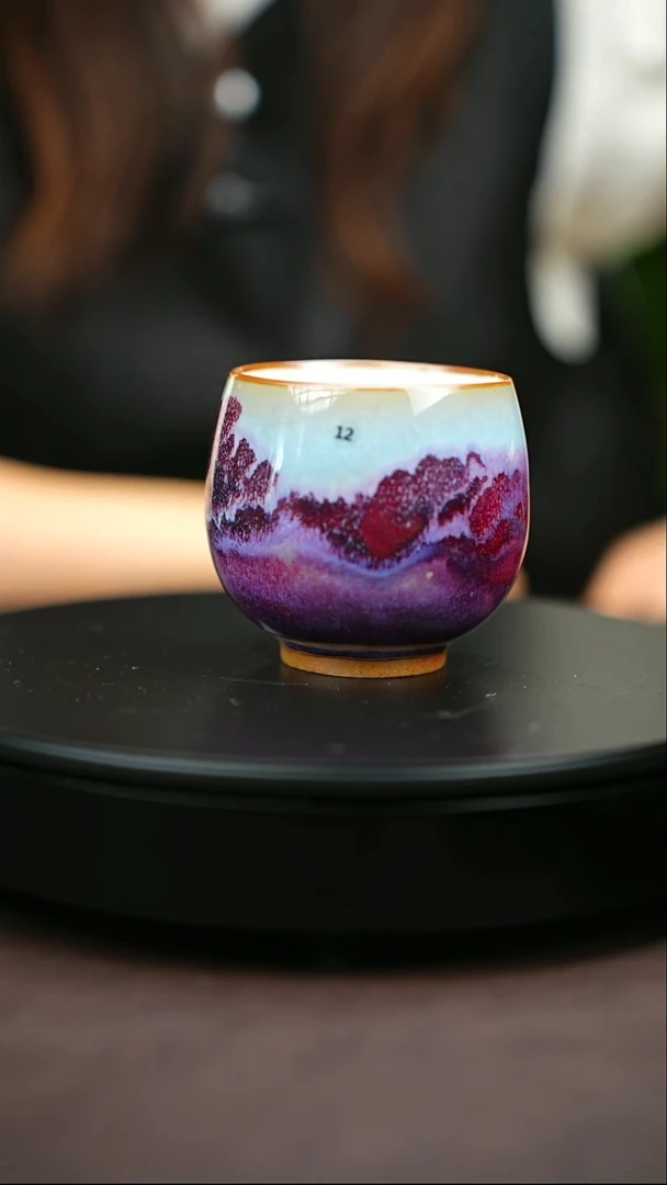 12*一级品原矿钧瓷炉钧釉主人杯