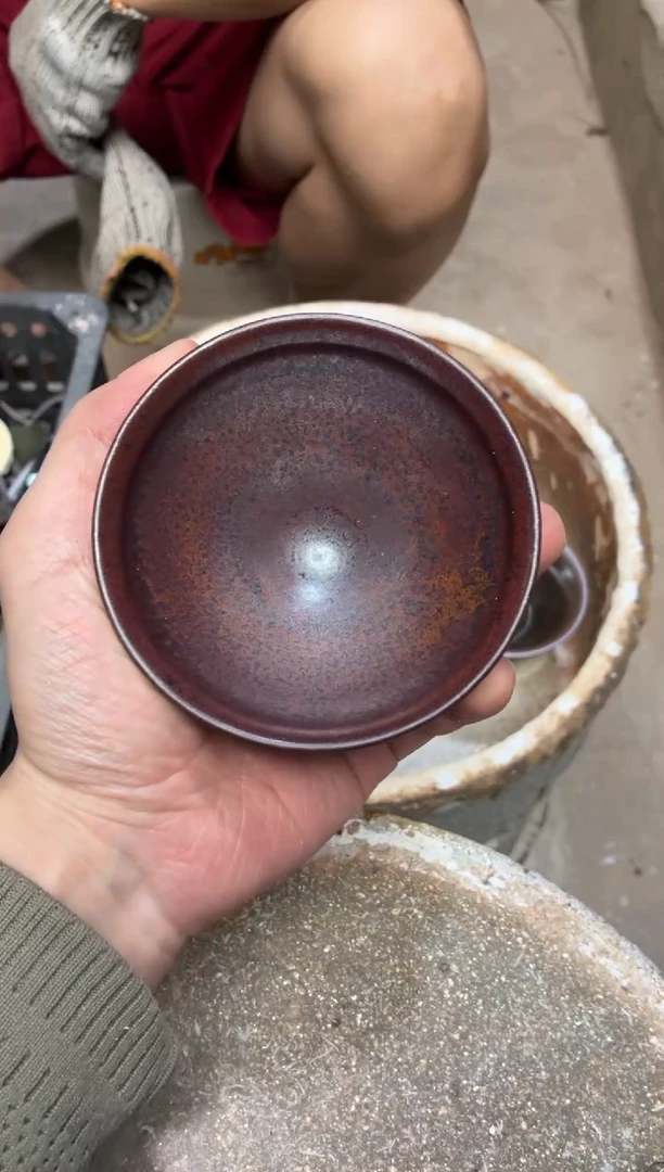 茶盏真柴烧建盏换点柴火