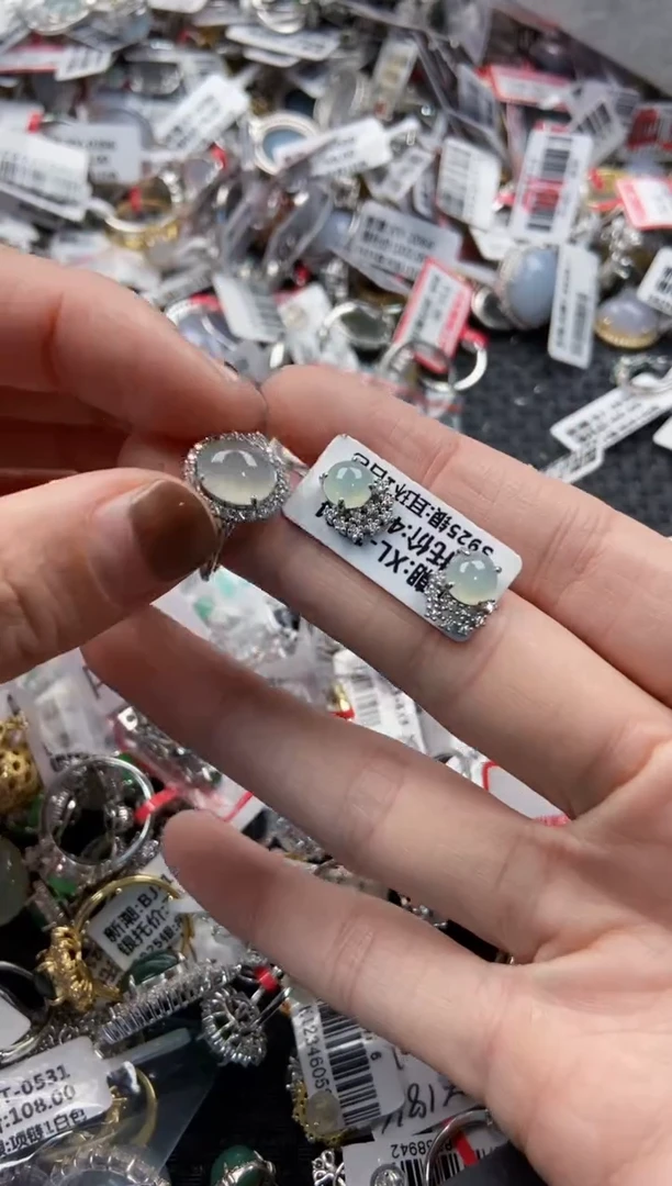 翡翠戒指银S925镶嵌9999-----5