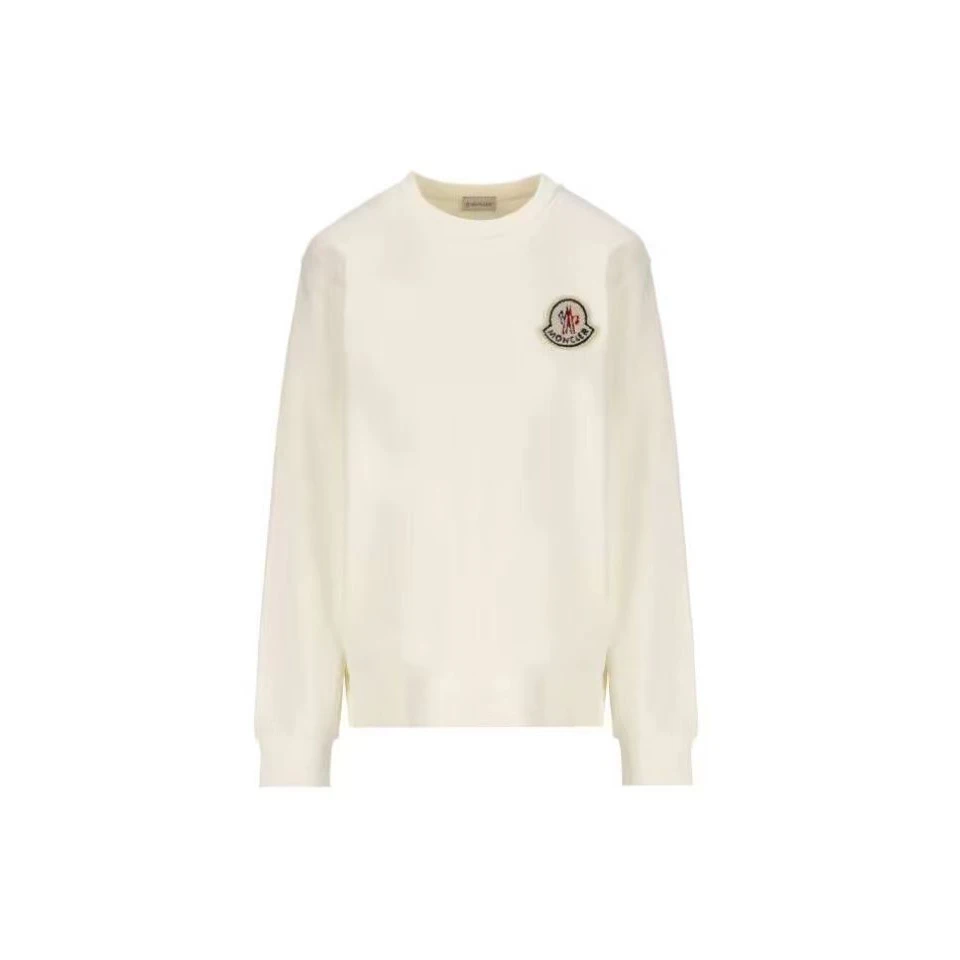 全新未使用 MONCLER 经典刺绣徽标圆领卫衣