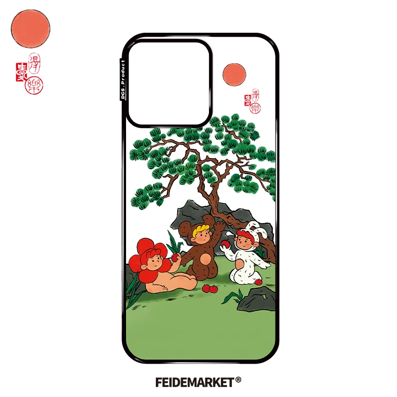 FeiDe Market主理人合作-磁吸-松下乘凉-适用iPhone14-17手机壳