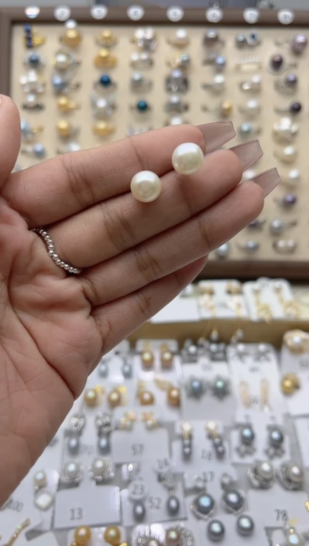 【闪购商品】淡水珍珠戒指合金2