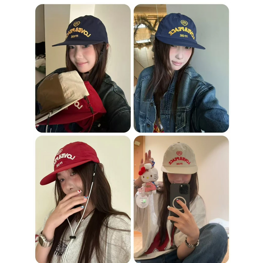 白白家-【韩系周末】新款户外平檐鸭舌帽#D0771