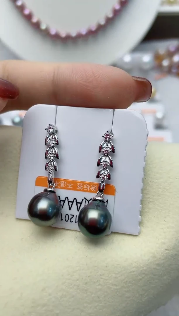 【闪购商品】海水珍珠耳饰银S925镶嵌W80