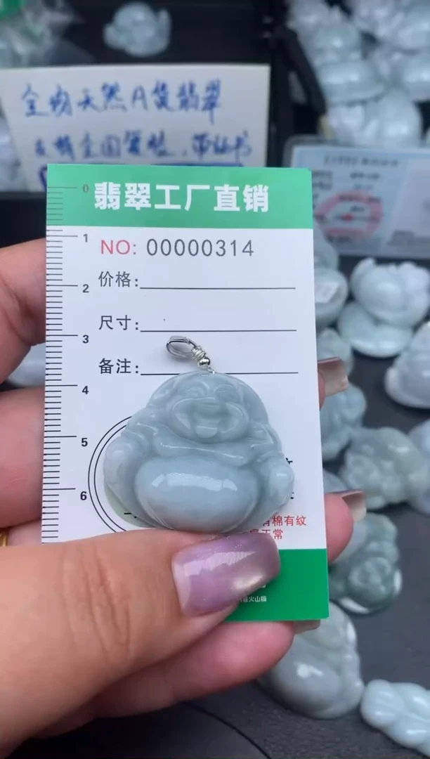 翡翠未镶嵌颈饰缅甸天然A货翡翠0314