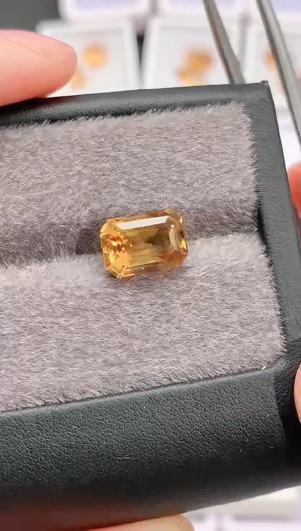 未镶嵌珠宝半成品黄晶4.77-99天然黄水晶