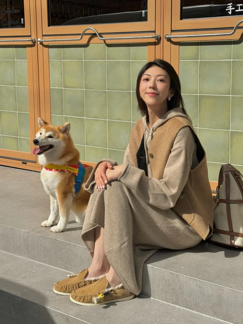 2025秋季新款韩系穿搭高级感无袖马甲搭配连帽连衣裙休闲两件套女