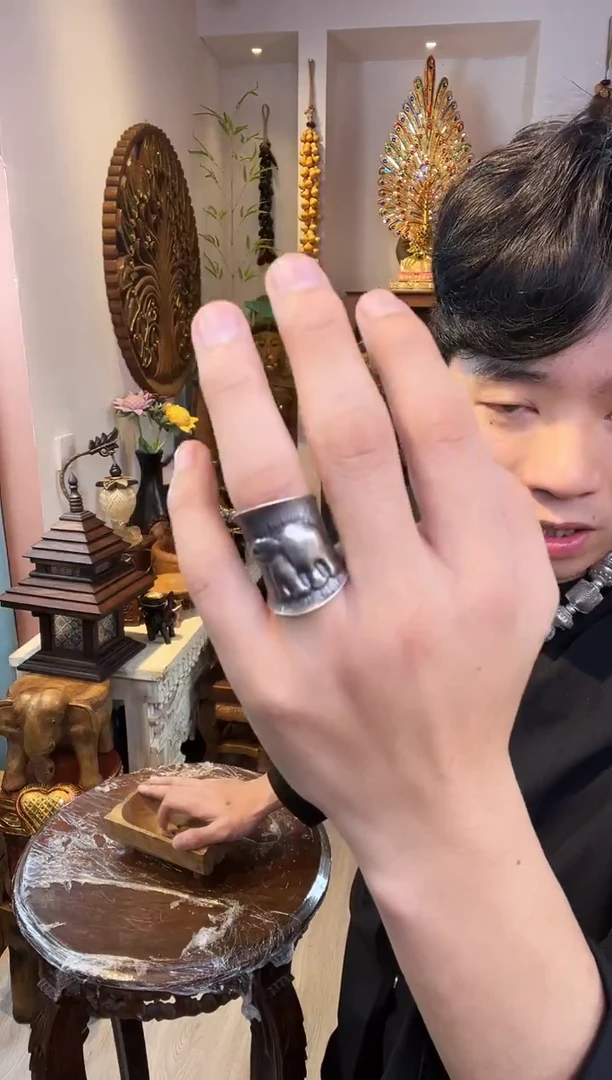 直播间同款戒指银