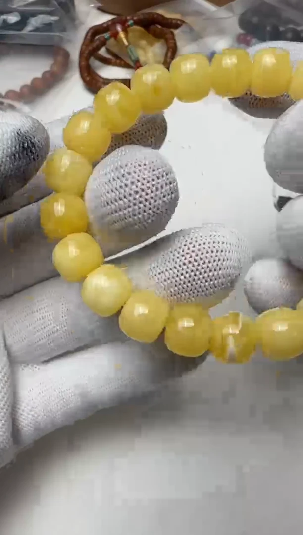 【闪购商品】琥珀手链未镶嵌文玩文玩
