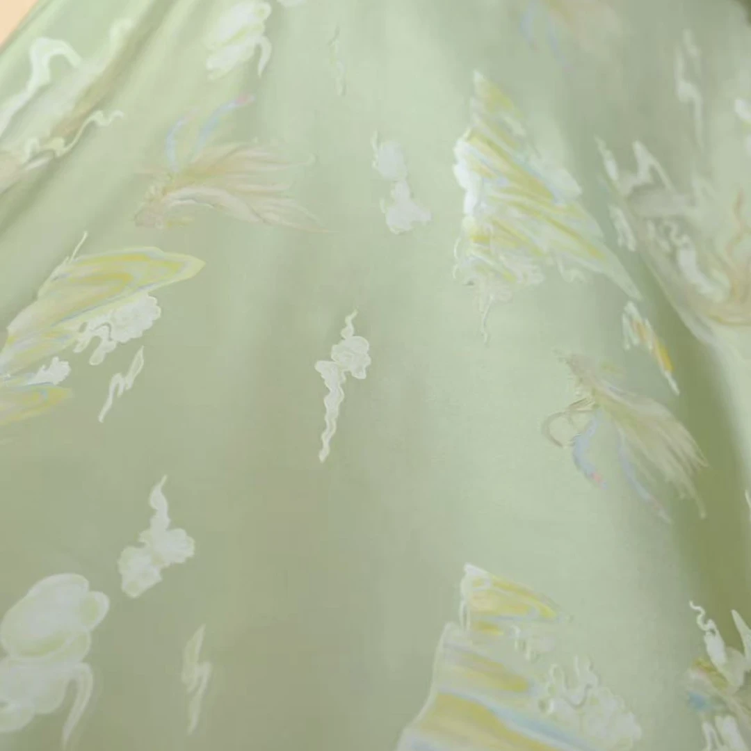 【A36】凤凰于飞绿布料-（定制商品）