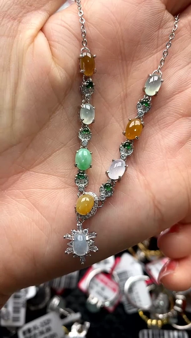 【闪购商品】翡翠戒指银S925镶嵌222222222     6