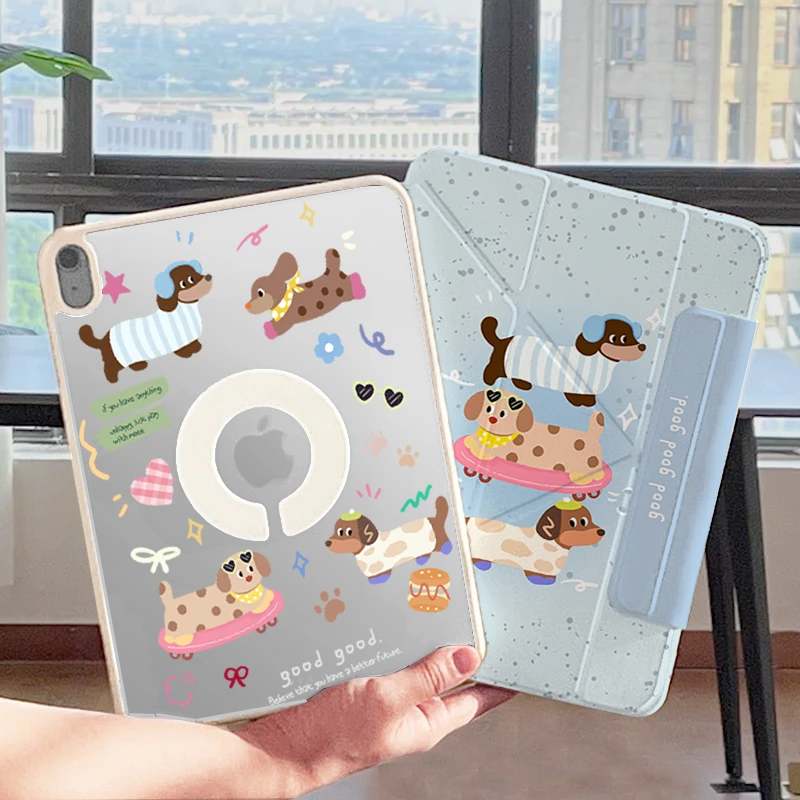 2025新款Air7卡通平板套ipad11代720旋转拆分pro13磁吸保护壳mini