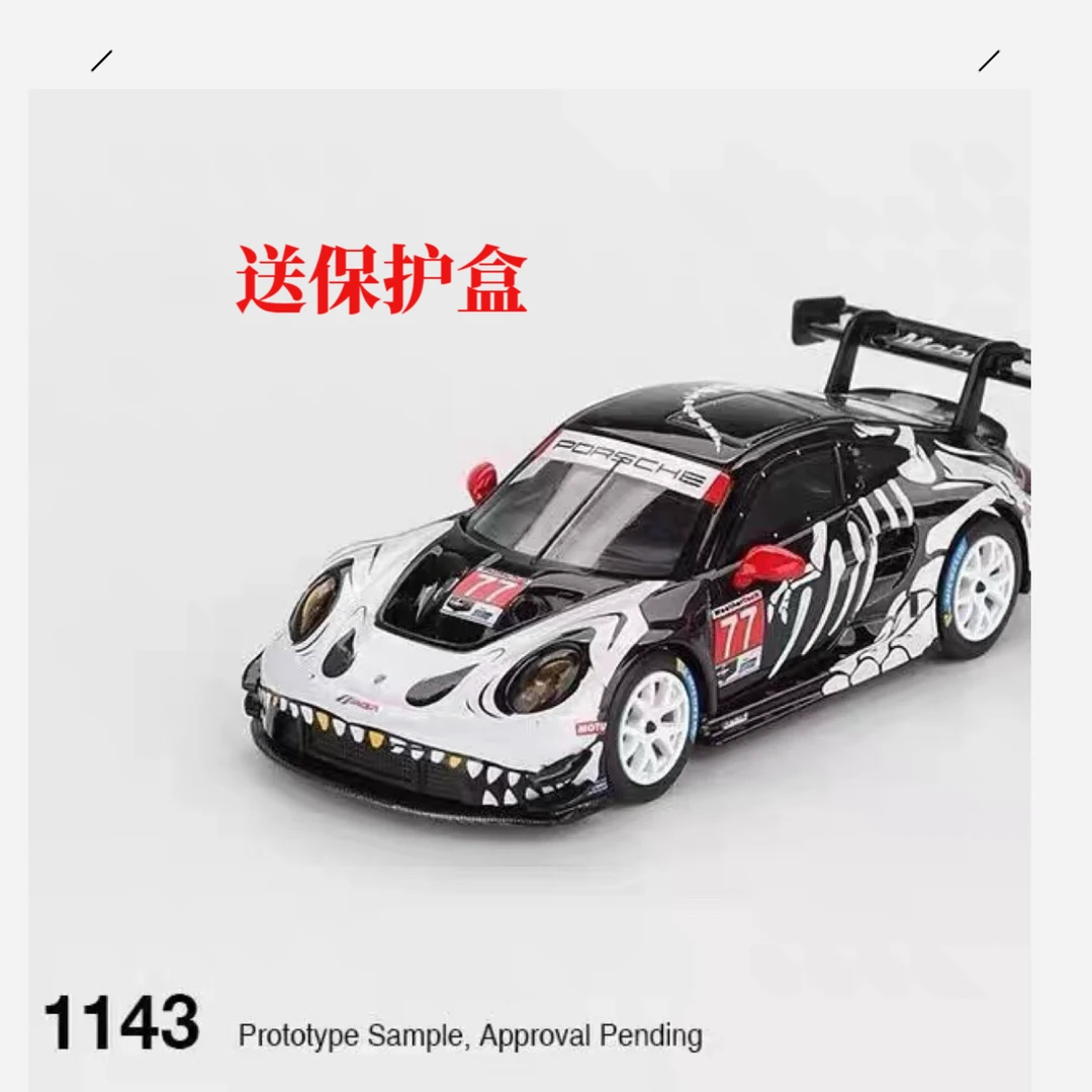 [匠擎预售] MINIGT1:64#1143保时捷911GT3 R 白龙万圣节 汽车模型