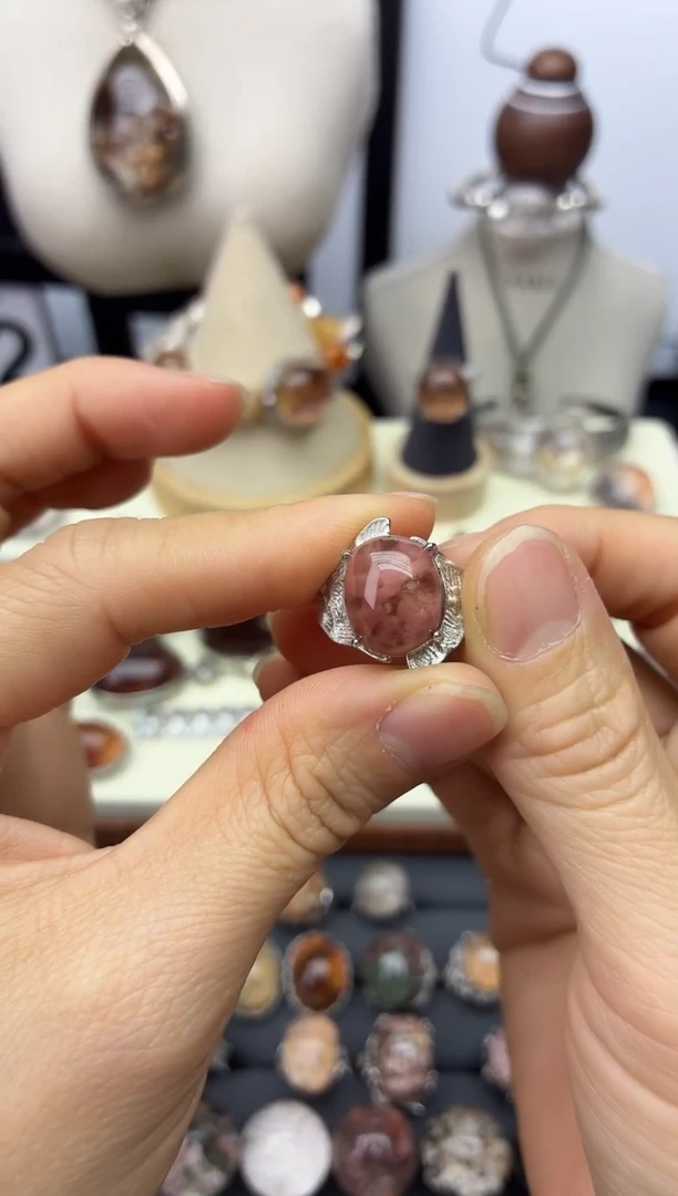 银S925镶嵌珠宝半成品水晶定制定制