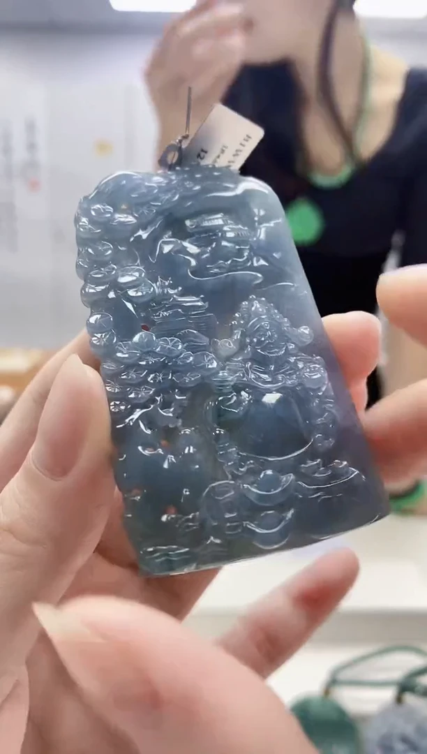 未镶嵌定制翡翠3099ry-毛货挂件124