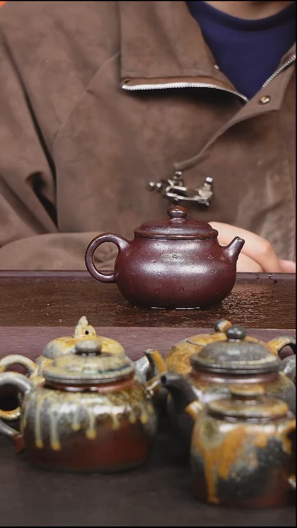 茶壶紫砂柴烧 壶